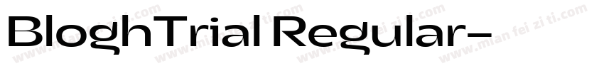 BloghTrial Regular字体转换